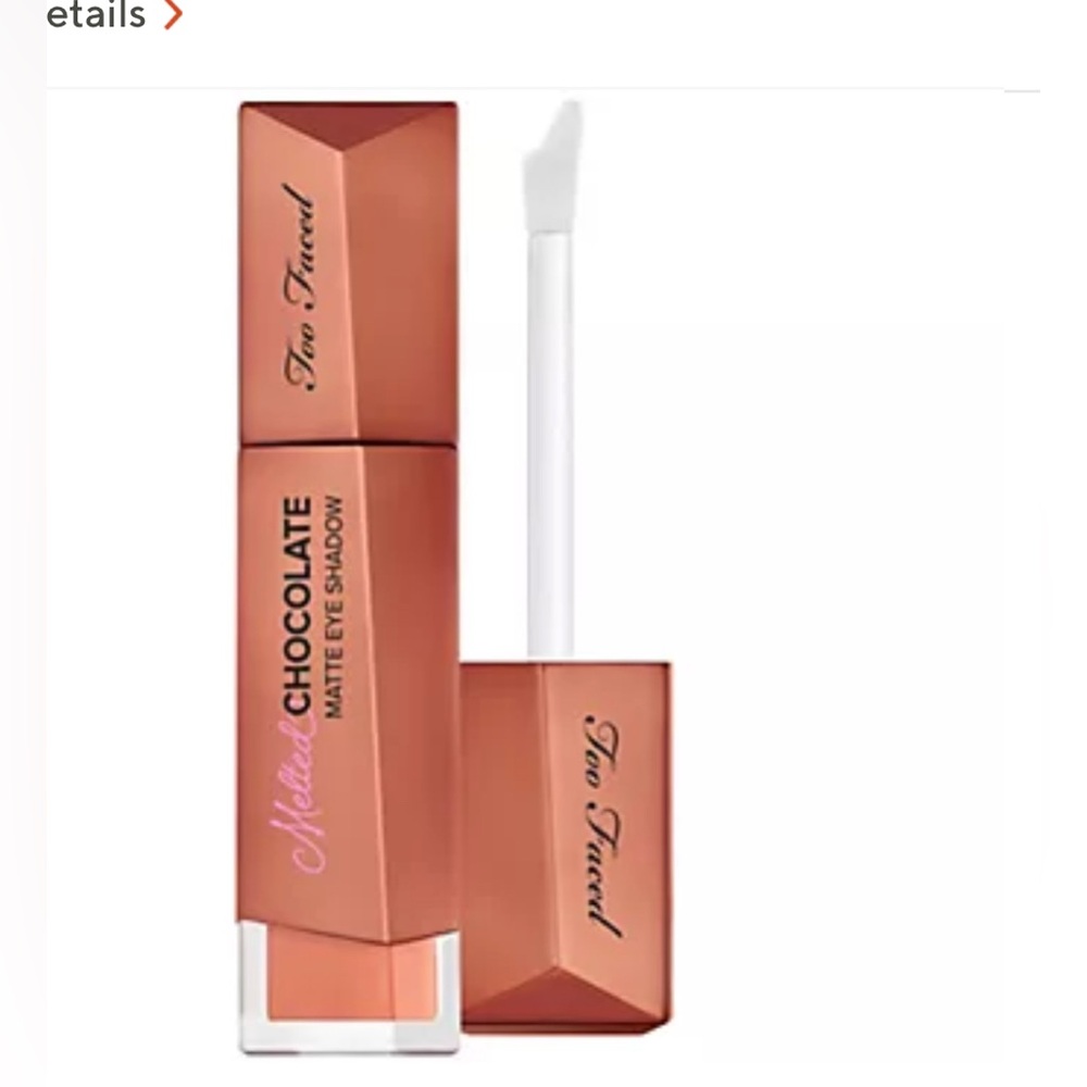 JT* New! Too Faced Melted Chocolate Liquid Matte Eye Shadow in Amaretto - Picture 2 of 4